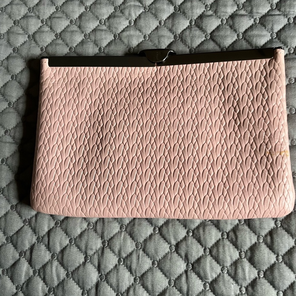 Patricia Nash coral pink clutch: crossbody - Picture 3 of 10